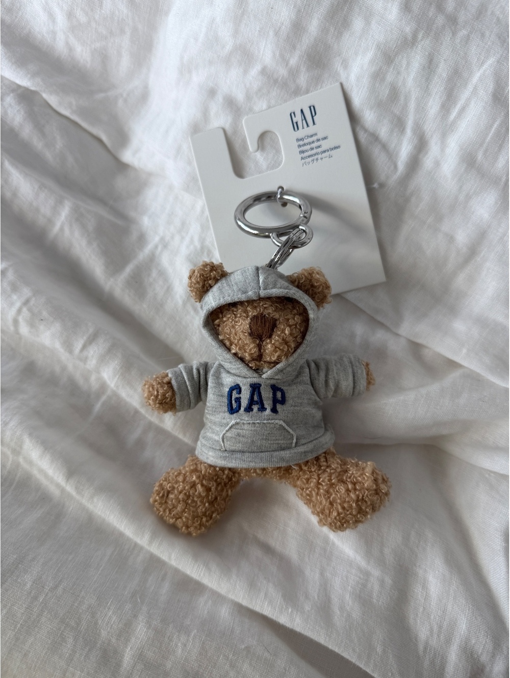 GAP Hoodie Teddy Bear Bag Charm